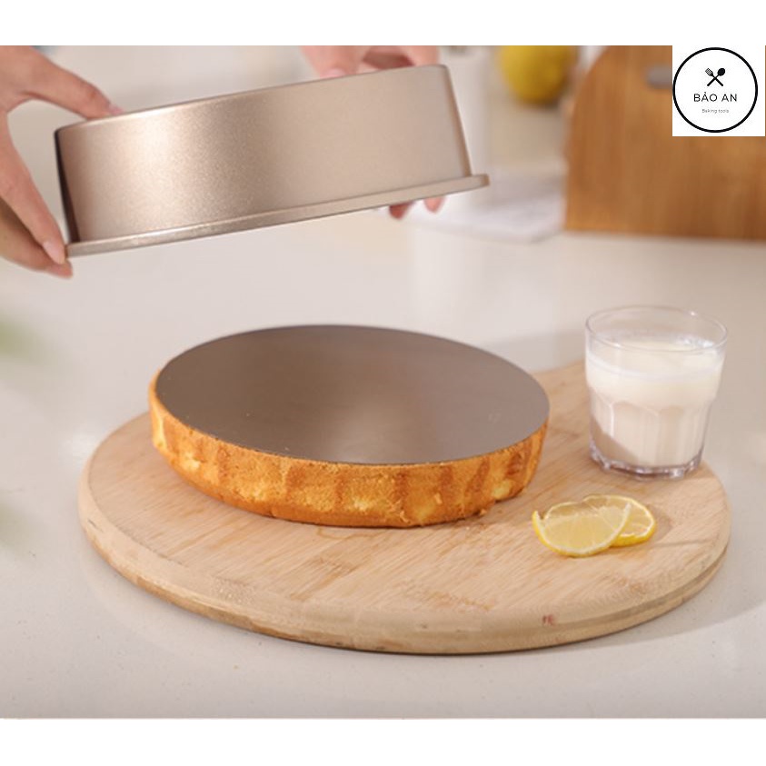 khuôn bánh tròn đế rời chống dính bằng thép carbon