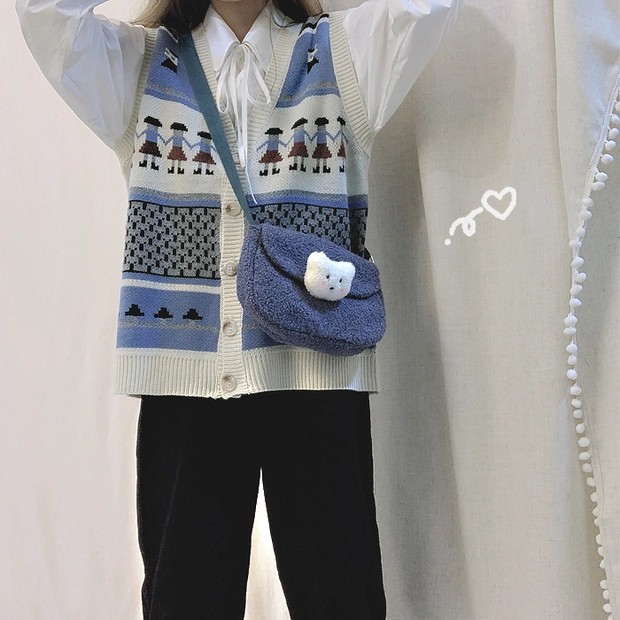 áo khoác len cổ rộng phong cách hoang dã phiên bản hàn quốc | BigBuy360 - bigbuy360.vn