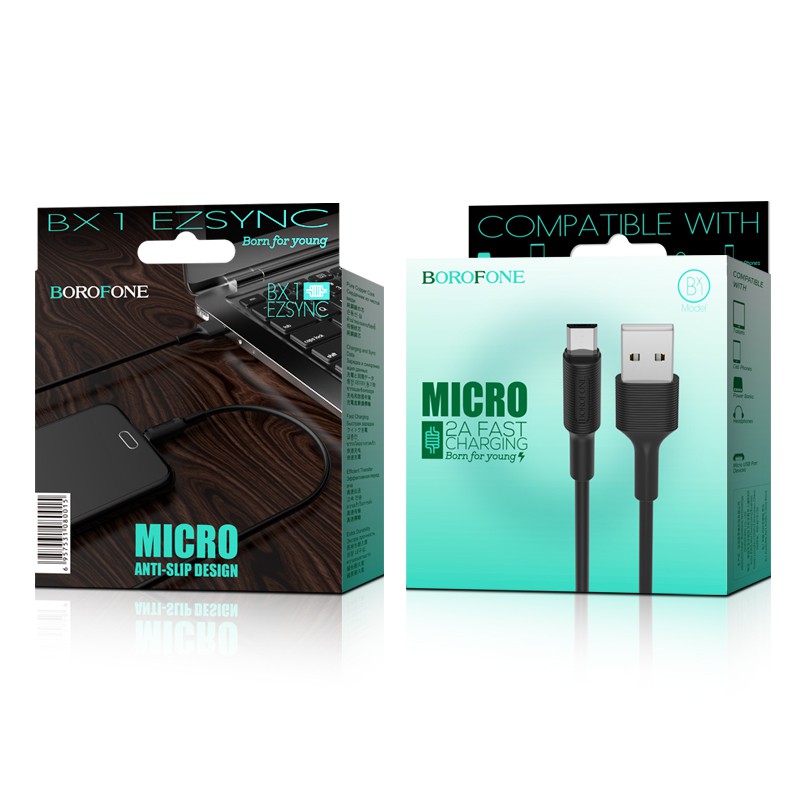 Cáp sạc Micro USB Borofone BX1 dài 1m