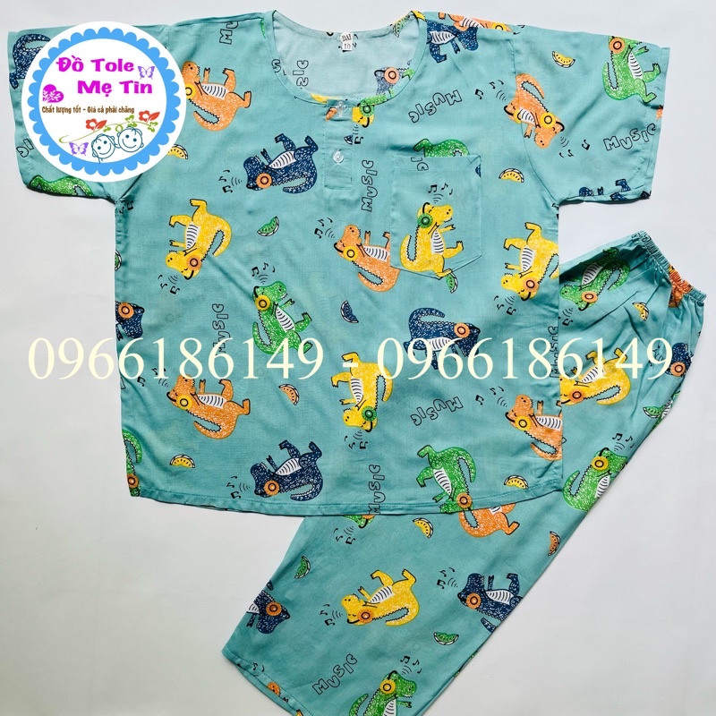 Đồ tôn size 10(23-26kg) tay ngắn quần dài cho bé trai