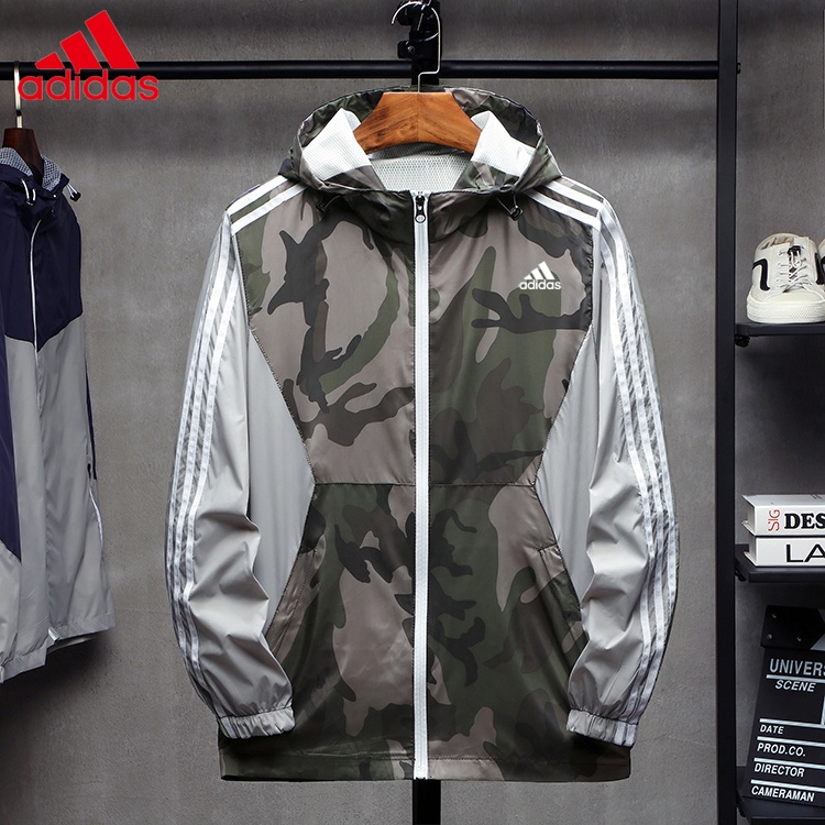 Áo Khoác Gió Thể Thao Adidas 100% Chính Hãng Phối Ba Sọc Thời Trang 2022 Cho Nam