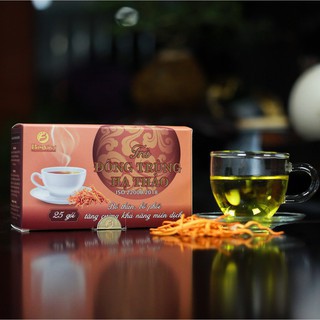 Hộp trà túi lọc đông trùng hạ thảo bioviet 25 gói 50gr