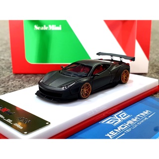 Xe Mô Hình Ferrari 458 Limited 299pcs 1:64 ScaleMini ( Đen Nhám)