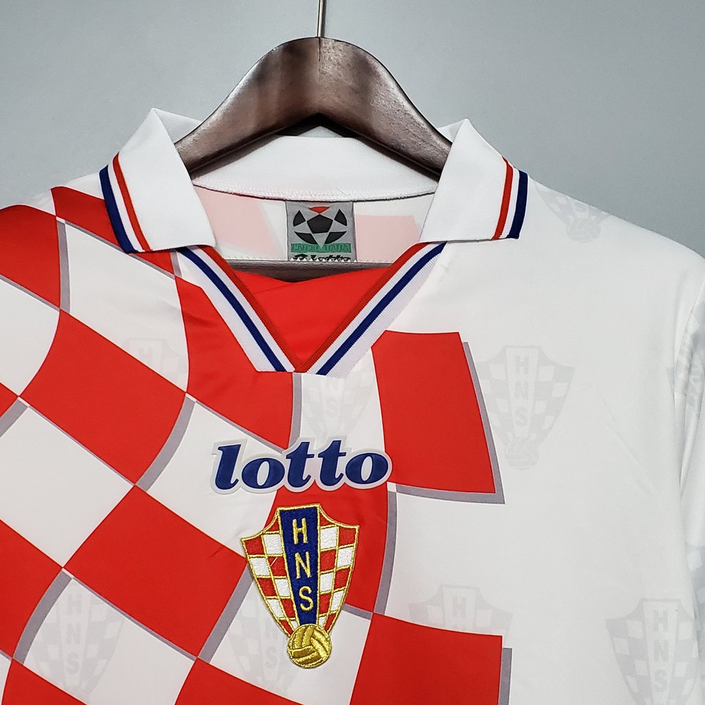 Áo Bóng Đá Đội Tuyển Croatia 1998 Phong Cách Retro