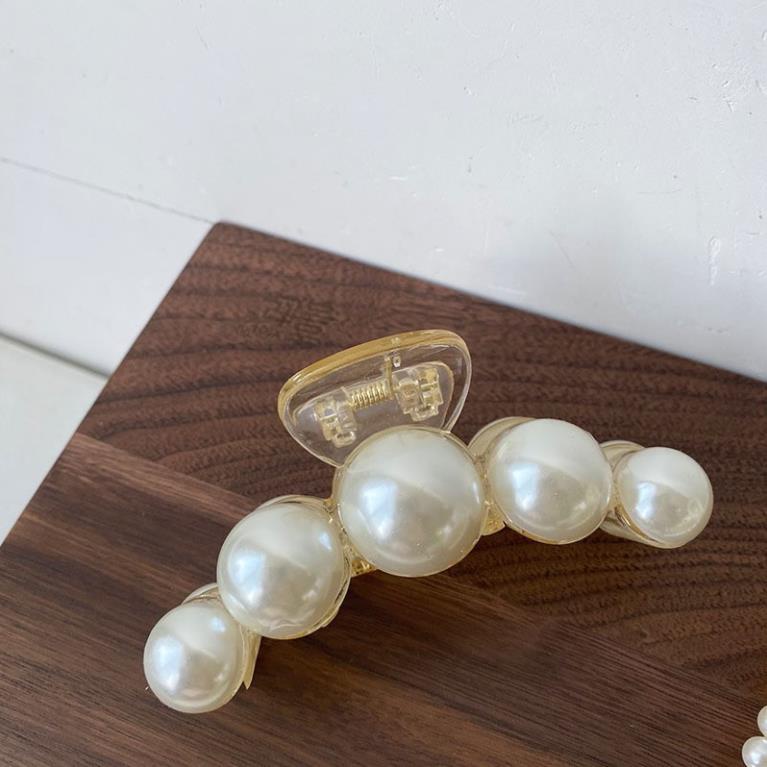 (0216) Cặp Tóc Tông Màu Trắng Be Pastel Đơn Giản Hàn Quốc Dành Cho Nữ