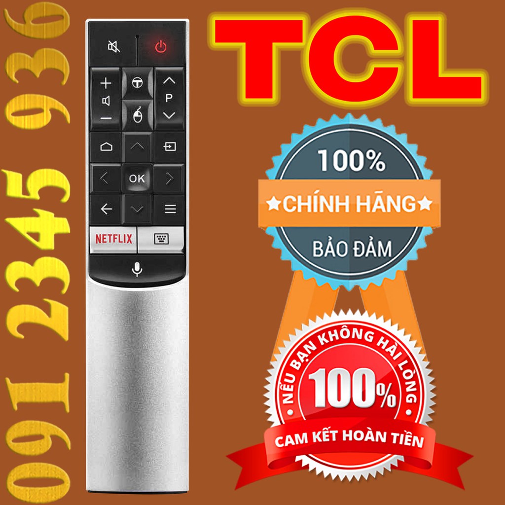 Điều khiển TCL có ''GIỌNG NÓI'' + "CHÍNH HÃNG'' cho Tivi Smart. (Mẫu số 11)