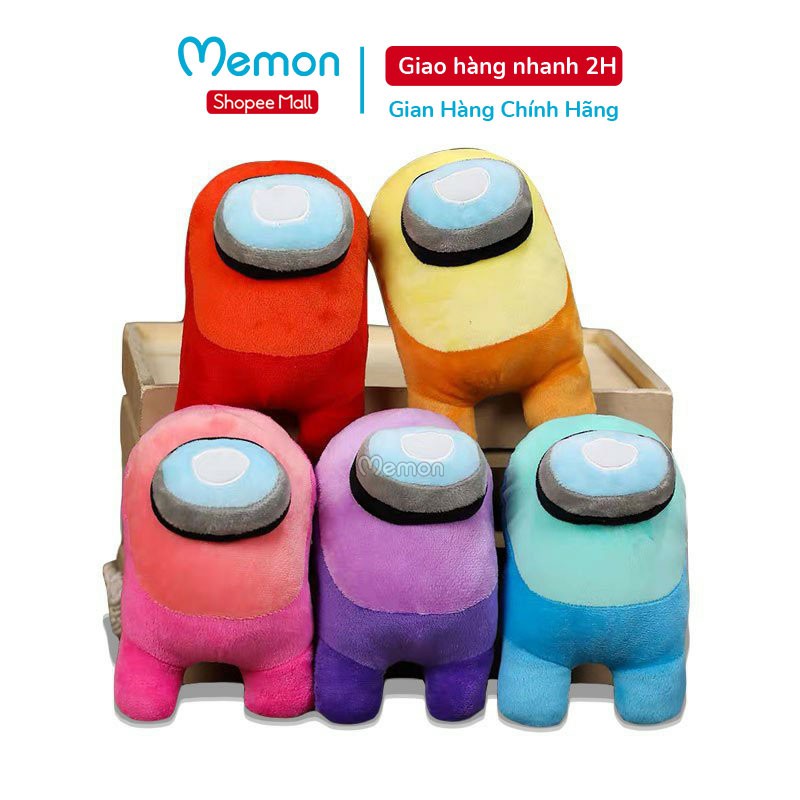 Móc Khóa Gấu Bông Among Us 3D Cao Cấp Memon