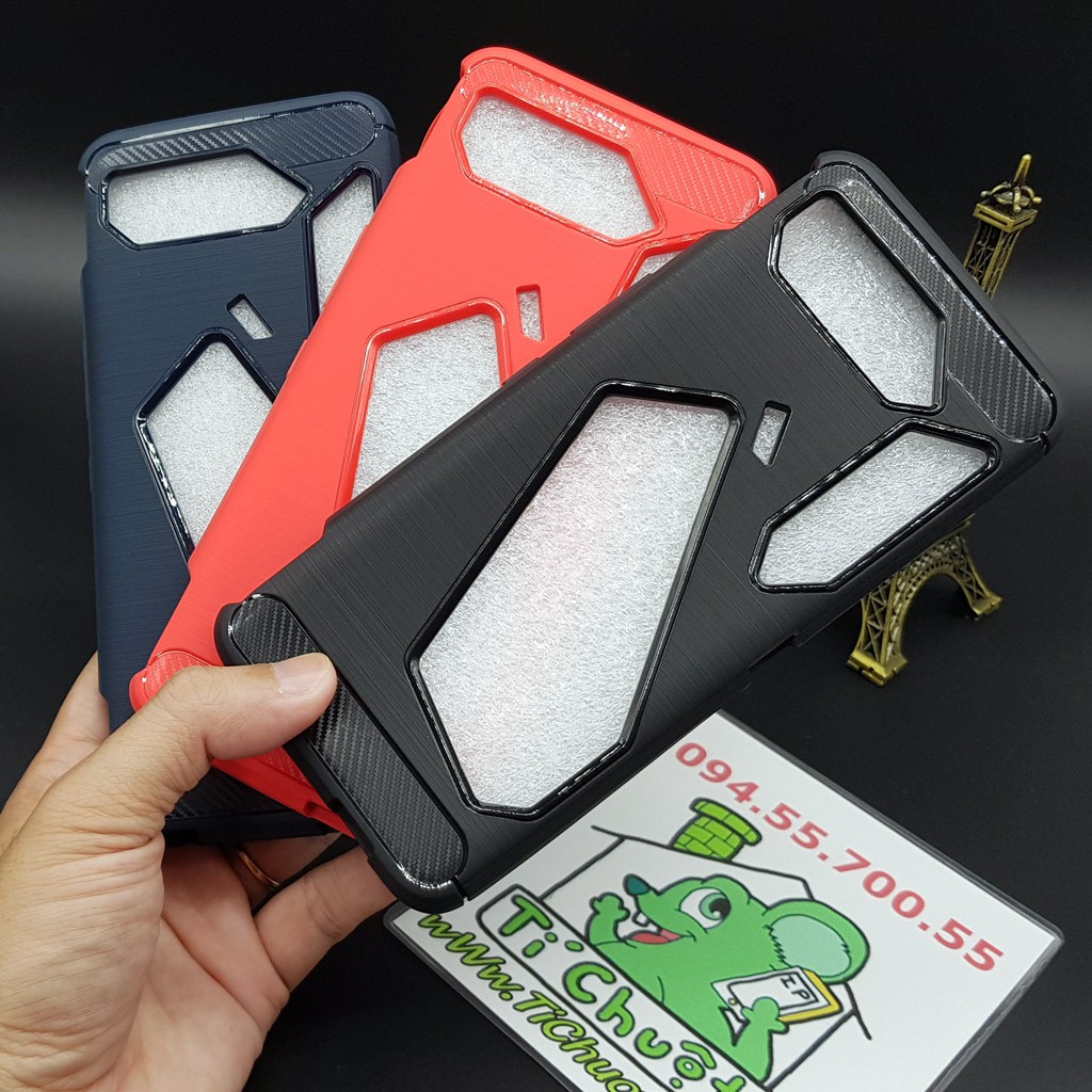 [Ảnh Thật] Ốp Lưng ASUS ROG 5/ ROG 5 Pro/ ROG 5 Ultimate Phone ZS673KS Dẻo Carbon Phay Xước Chống Sốc