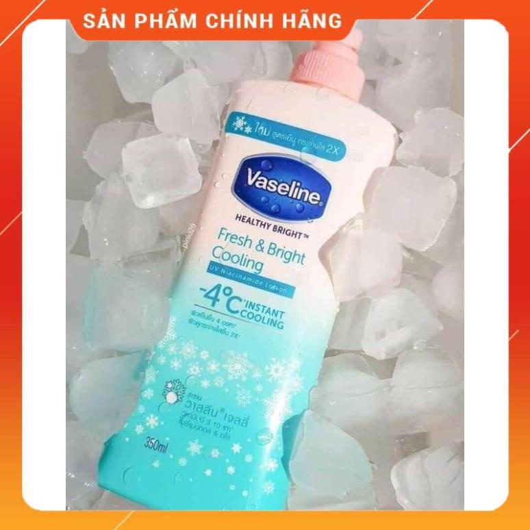 [HÀNG CHÍNH HÃNG] Sửa Dưỡng Thể VASELINE FRESH & BRIGHT COOLING -4C chai to 525ml Thái Lan dưỡng ẩm trắng da chống nắng