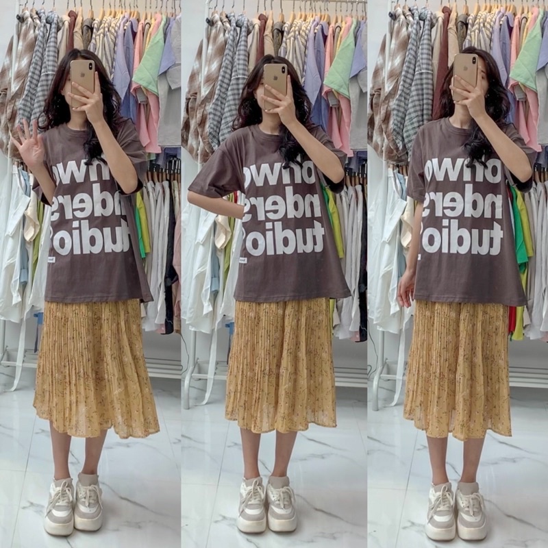 [Ảnh thật/Video]Áo phông OHwo to rộng Hàn Quốc Áo phông basic