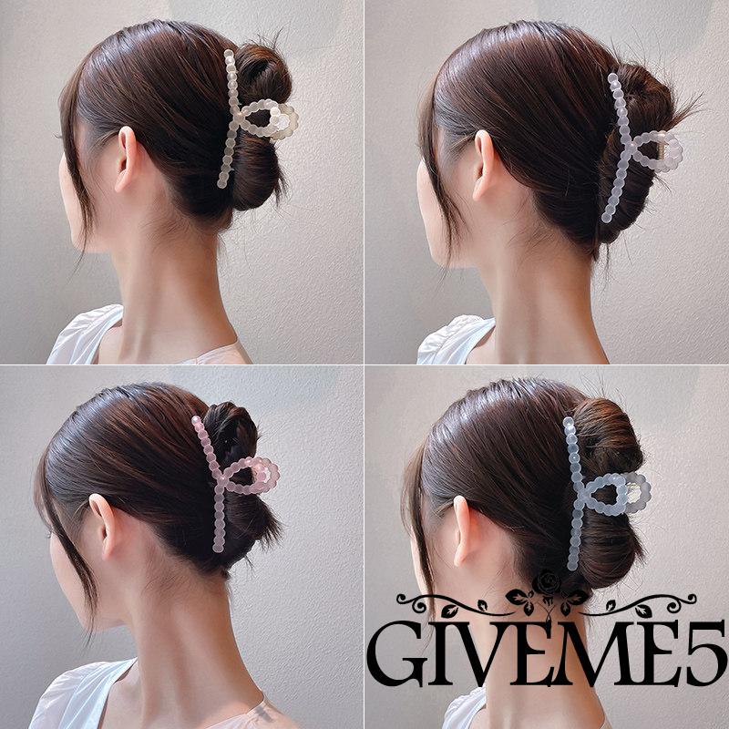 GIVEME Kẹp tóc càng cua dài/ dày chống trượt màu hồng/trắng/vàng/xanh dương)