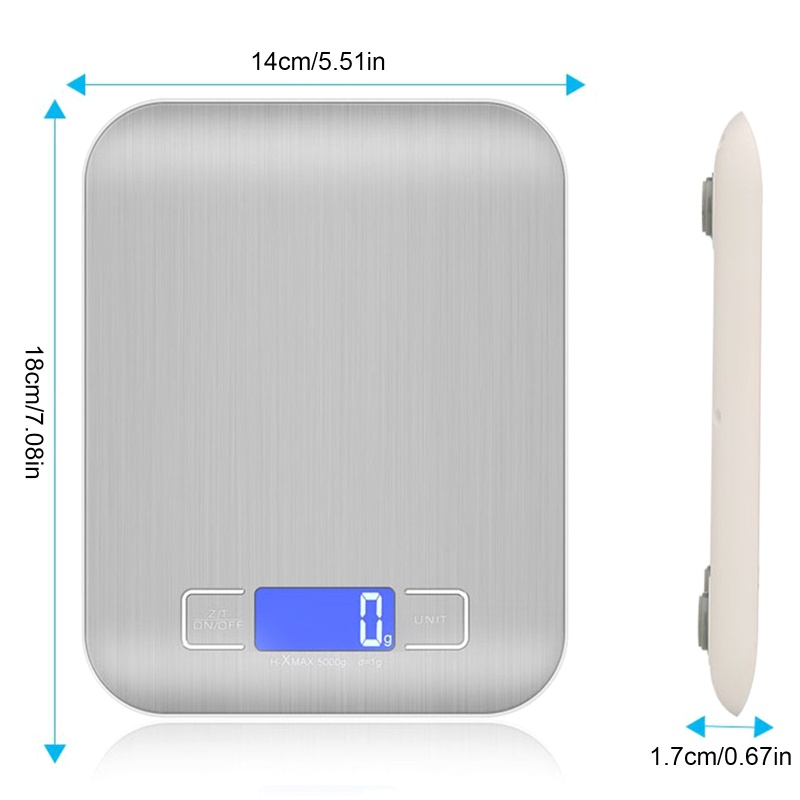 Cân Điện Tử Bằng Thép Dùng Cân Thức Ăn Tiện Dụng