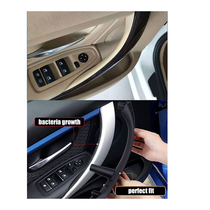Tay nắm cửa bên trong màu be cho xe hơi BMW 3 4 Series F30/F31/F34 F32/F33/F36 2012-18