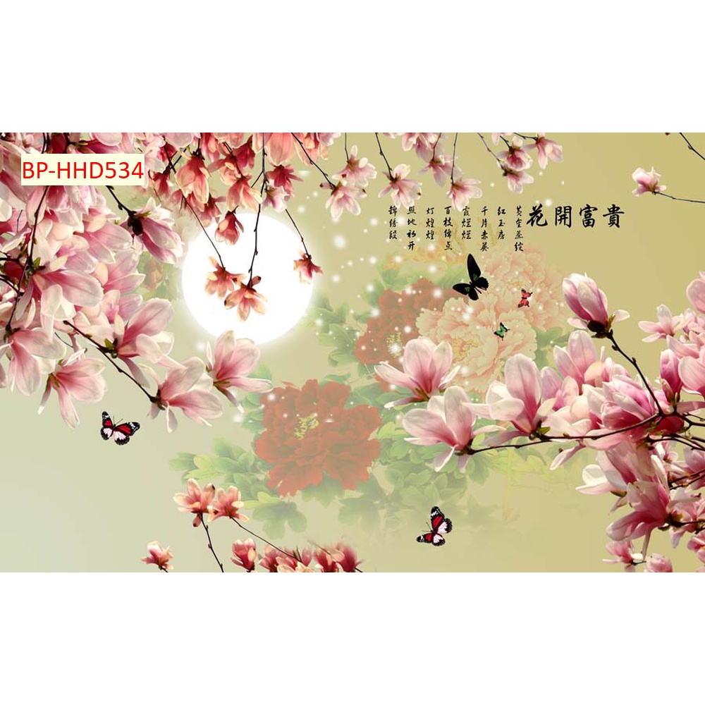 Tranh Dán Tường Phong Cách Đông Dương