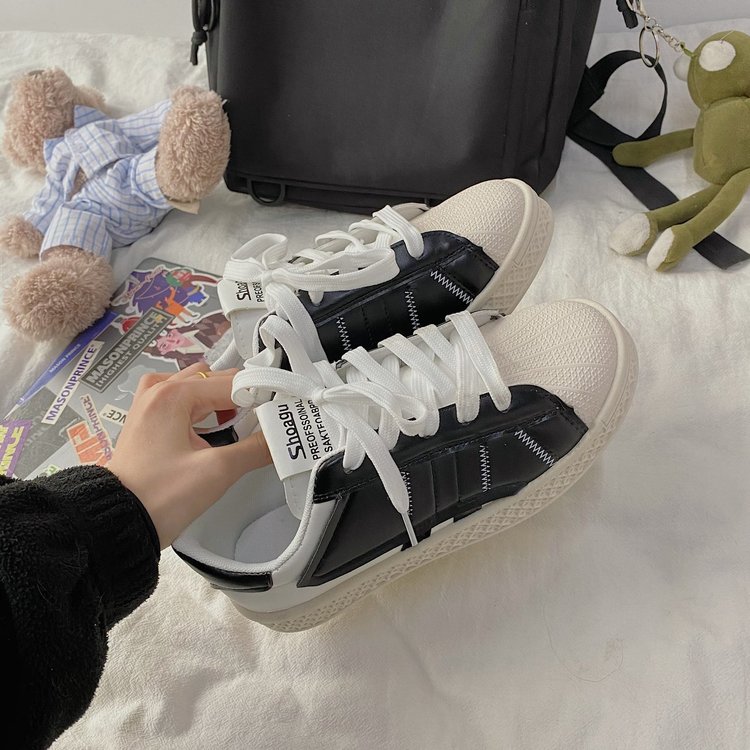 [ Mã 66CBSALE giảm 30K đơn 200K] Giày Thể Thao Bằng Da Pu Thời Trang Hàn Quốc Dành Cho Bạn Nữ | BigBuy360 - bigbuy360.vn