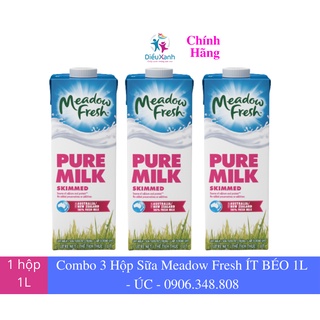 Combo 3 hộp sữa meadow fresh sữa tươi tách béo 1l - sữa úc nhập khẩu