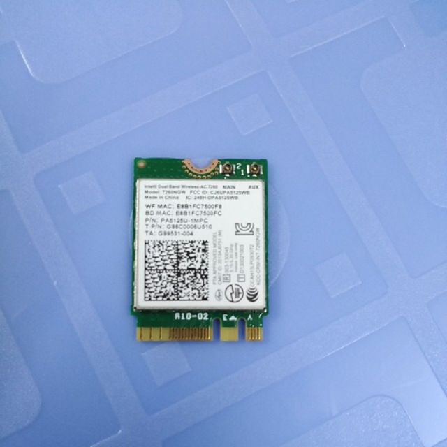 Card wifi không dây intel ac7260