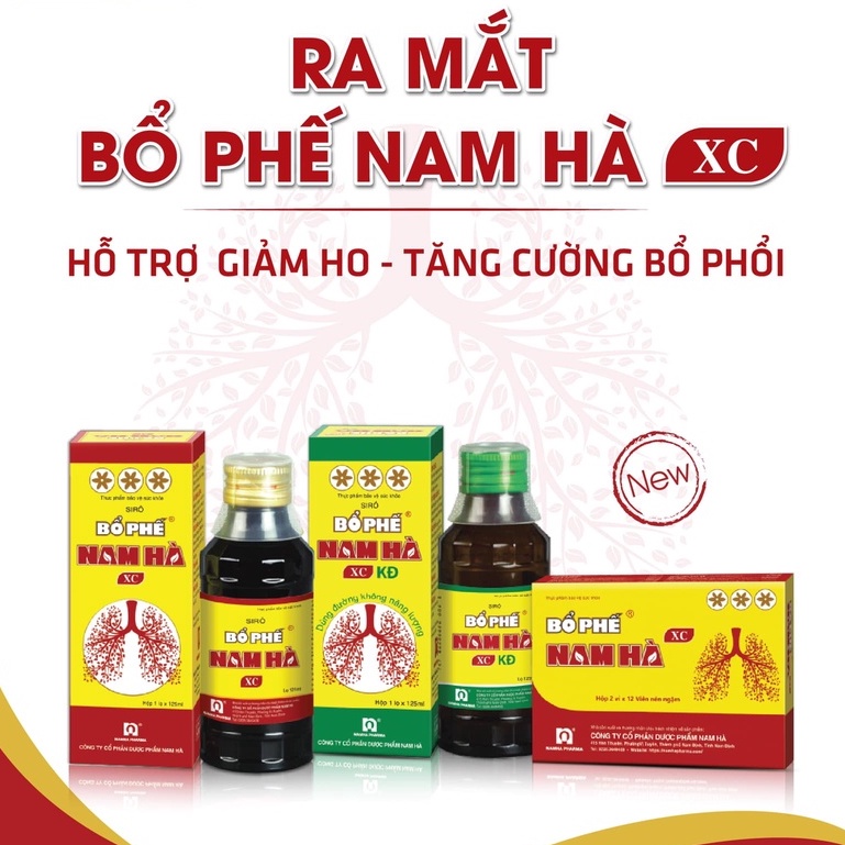 Tpbvsk Bổ Phế Nam Hà XC - giúp bổ phế, giảm ho, giảm đờm, giảm đau rát họng