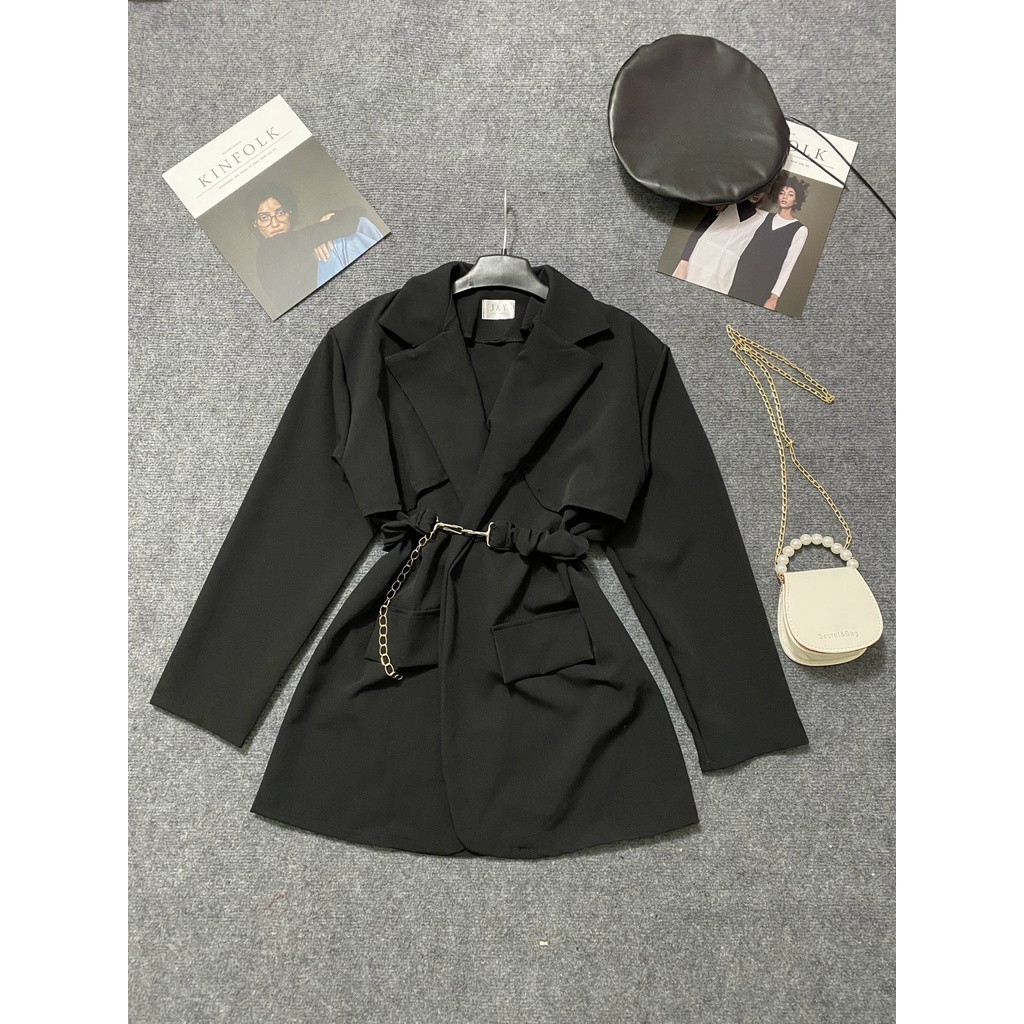 Blazer kèm beo, áo kiểu diện tết sang chảnh, Vest nữ thanh lịch | BigBuy360 - bigbuy360.vn