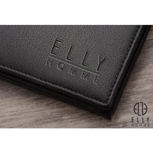 Ví nam da thật ELLY HOMME- EVM3 - Đen