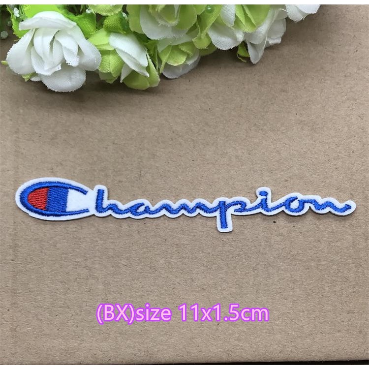 Miếng Dán Ủi Quần Áo Nhiều Kích Thước Đặc Biệt Thêu Chữ champion Có Thể Được Làm Bằng Tay diy