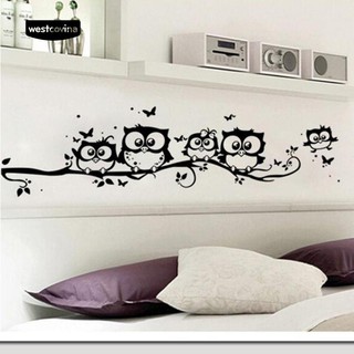 Giấy dán tường trang trí hình cú