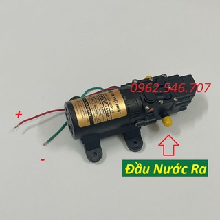 Máy bơm nước mini 12v áp lực cao - (bơm tăng áp Việt nhật 12v + chuyển ống 8mm)