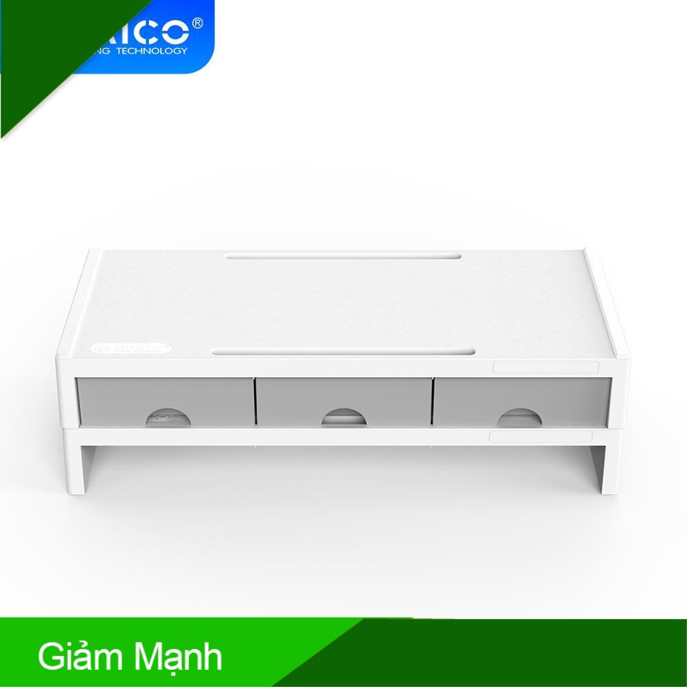 (Giảm Mạnh) ORICO Giá kê màn hình dành cho máy tính thiết kế có 3 ngăn đựng đồ đa năng tiện dụng(XT-01)