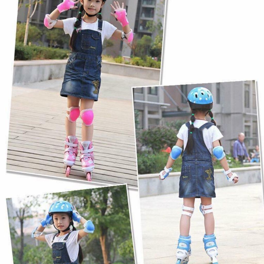 Giày patin trẻ em có bánh xe phát sáng tặng kèm bảo hộ giày sport hàng chất lượng