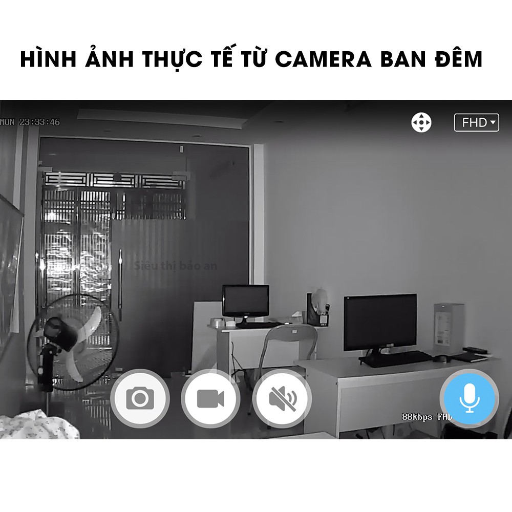 Camera ip wifi Fullhd 2.0MP trong nhà xoay 360 hình ảnh sắc nét nhất Carecam - Bảo hành 18 tháng