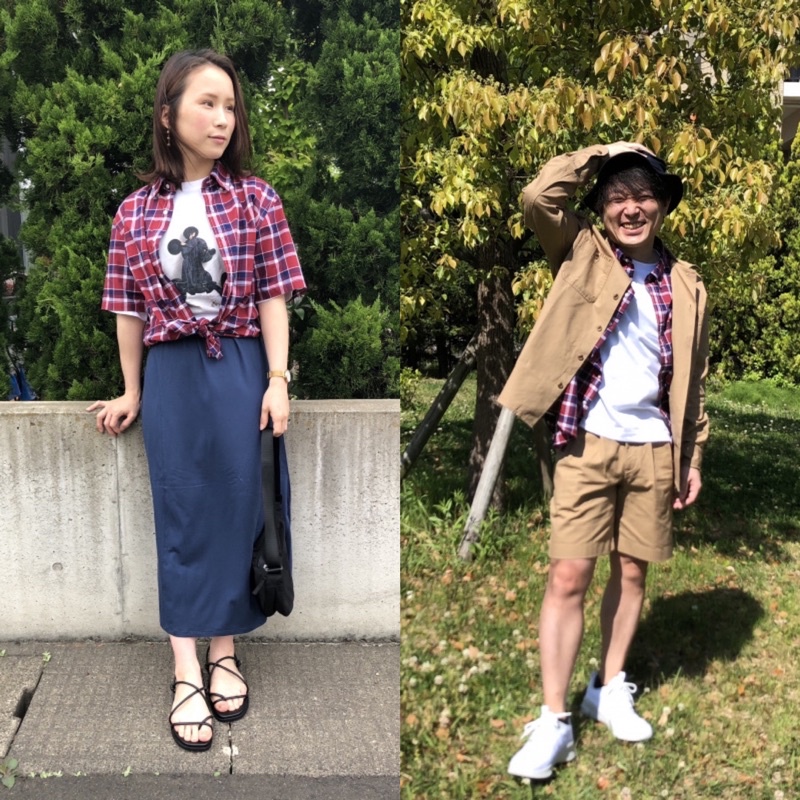 Áo sơ mi nam cộc tay kẻ caro thời trang của Uniqlo