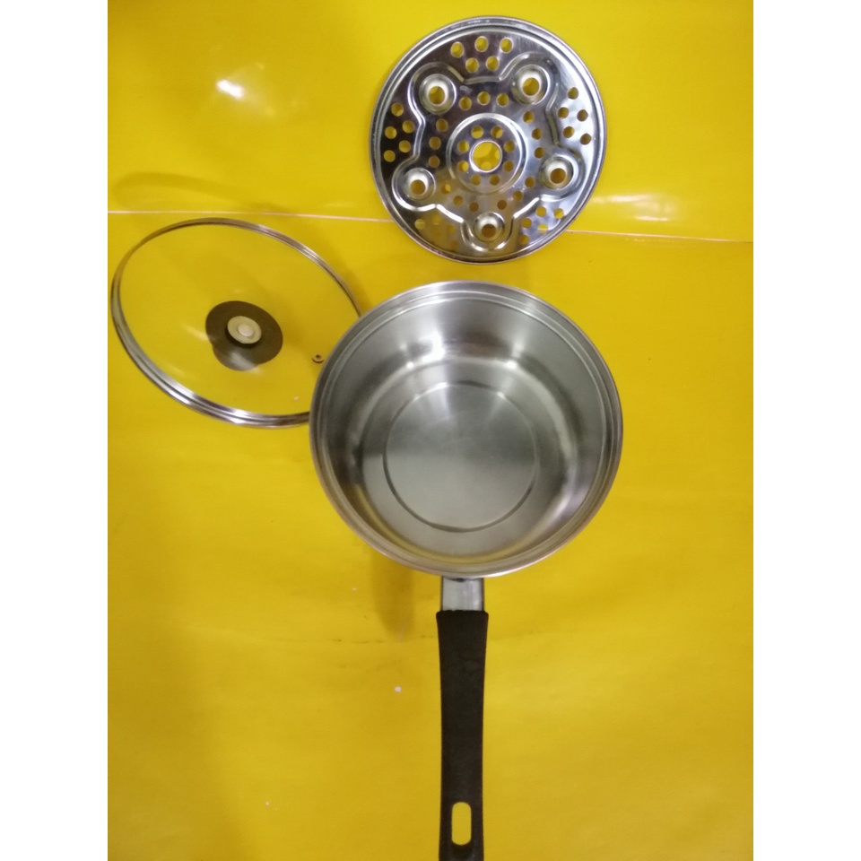 Quánh inox nội địa Nhật, size 20cm, cao 9cm (178), dùng được bếp từ