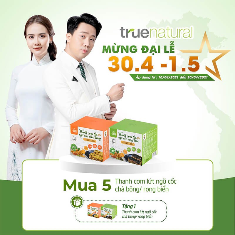 Thanh gạo lứt ngũ cốc Herbslim - Chà Bông và Rong Biển - Trấn Thành | BigBuy360 - bigbuy360.vn