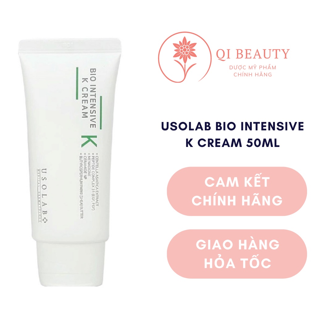 USOLAB Bio Intensive K Cream 50ml - Kem Dưỡng Vitamin K Dịu Da Tức Thì