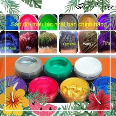 Sáp Vuốt Nhuộm Tóc Đổi Màu Tạm Thời ASH Mud 8 Màu (xám khói, khói, xanh dương,...) 100ml Chính Hãng