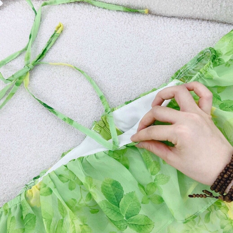 ĐẦM HOA XANH BẸT VAI BÈO DÂY CỔ YẾM