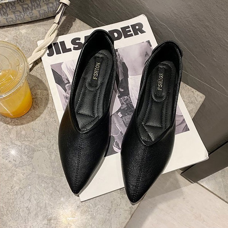 Giày Cao Gót Mũi Nhọn Màu Sắc Thanh Lịch Cho Nữ