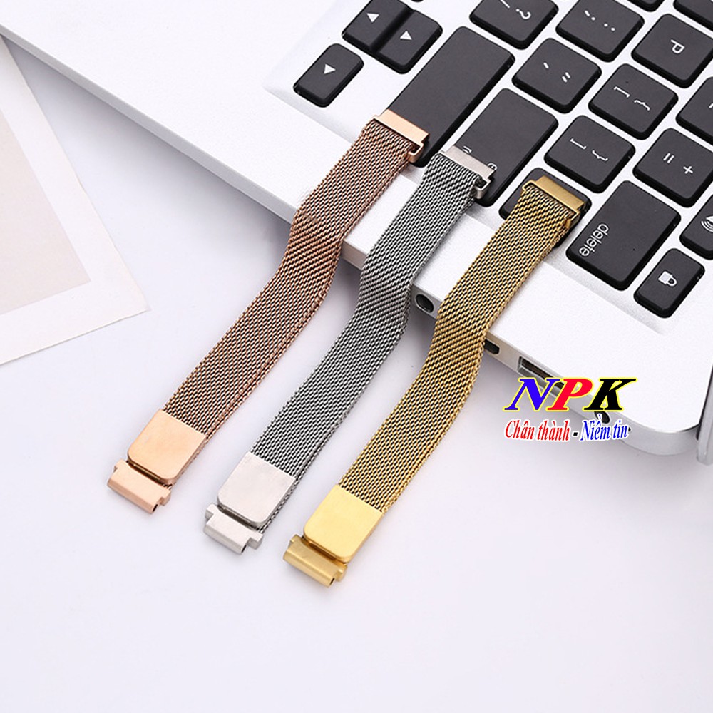 Dây Thép 20mm/22mm Thay thế cho Đồng Hồ với Chất Liệu Thép Milanese Loop Không Gỉ, Khóa Nam Châm