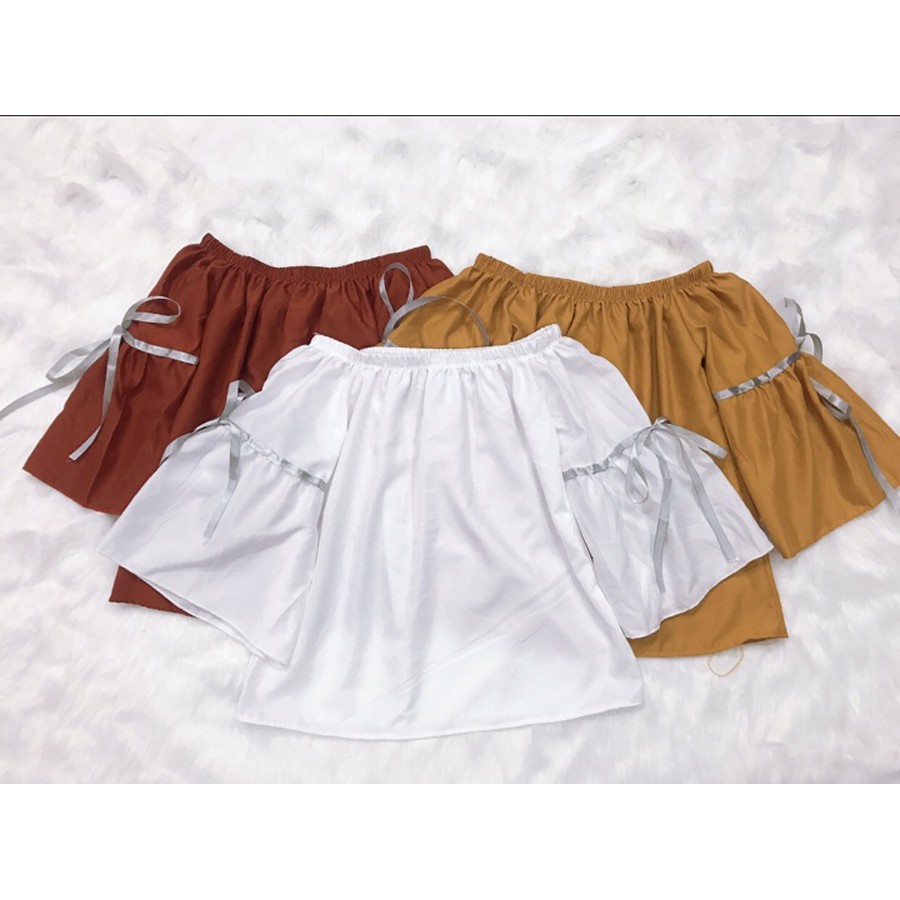 Áo Kiểu Nữ  Cup Ngực  Nơ Tay Thời Trang Mới SP Av72 | BigBuy360 - bigbuy360.vn