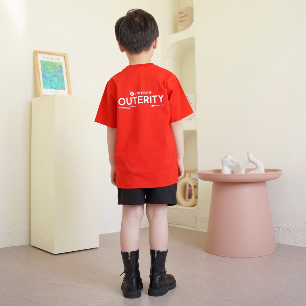 Áo thun trẻ em OuterityKids Bazic/ Đỏ - ORK110