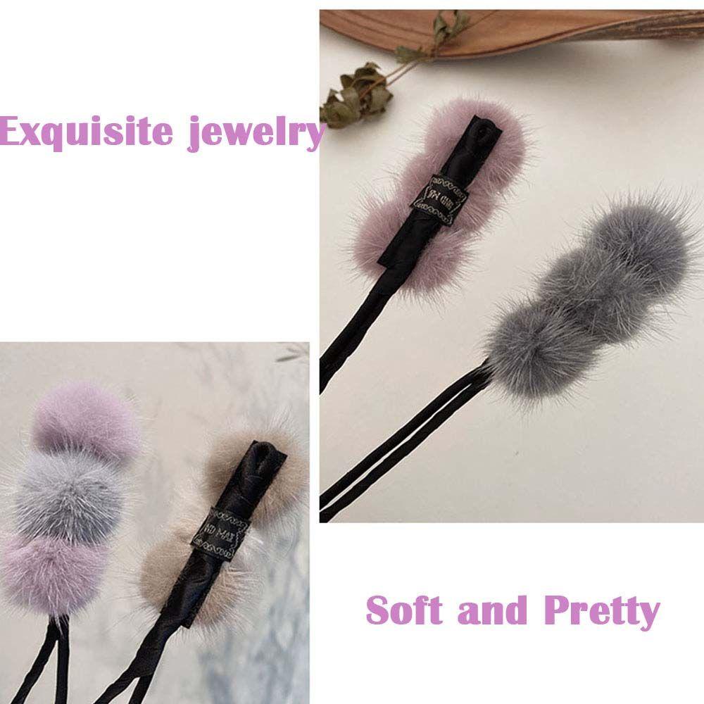 Dây Cột Tóc Co Giãn Mềm Mại Đính Bông Hoa Dễ Thương