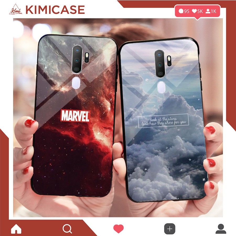 Ốp lưng kính cường lực cho Oppo A5 2020 / A9 2020