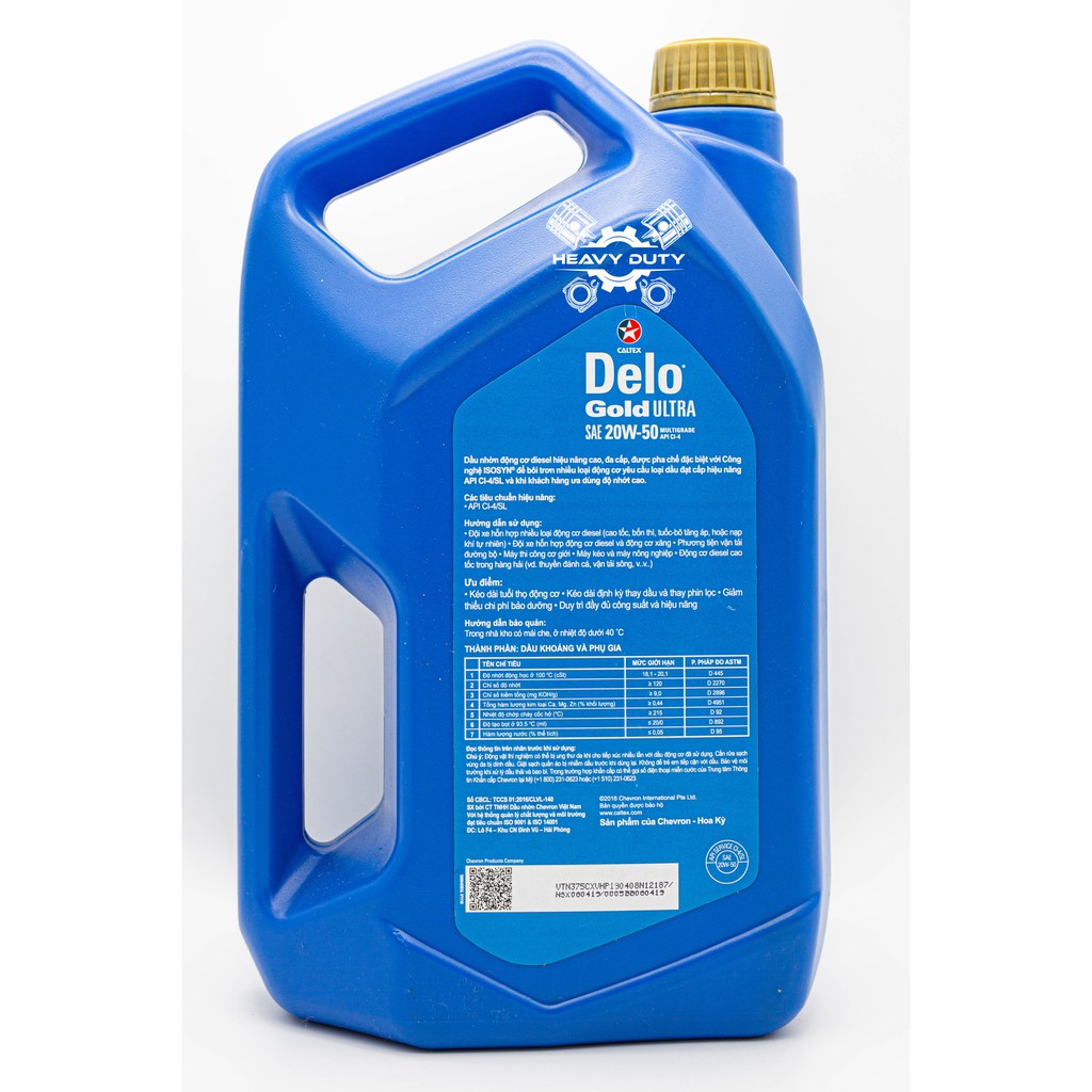 Nhớt Oto Máy Dầu Delo Gold Ultra API CI-4