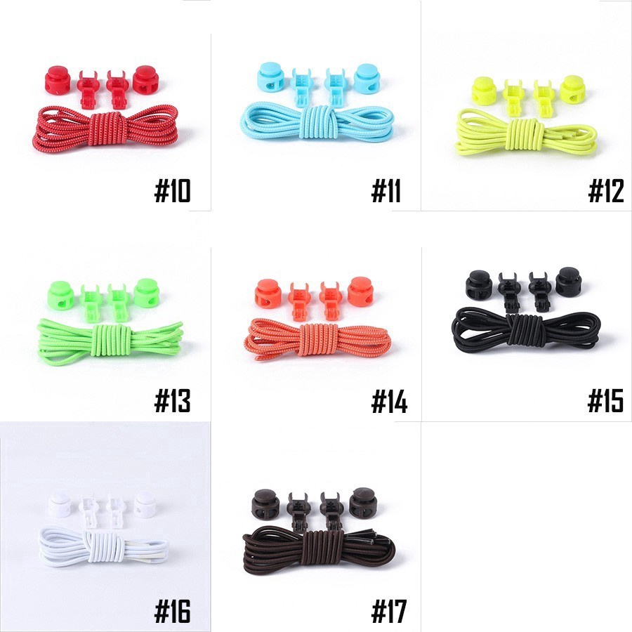 Hot 2 Khóa Dây Giày Thể Thao Không Cần Buộc