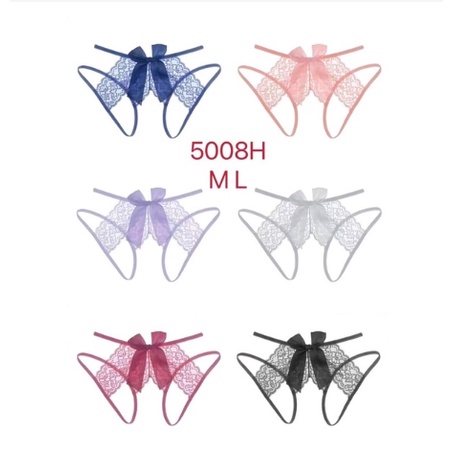 Quần lót lọt khe Freeship - Quần lót ren hở đáy đính nơ sau siêu đẹp