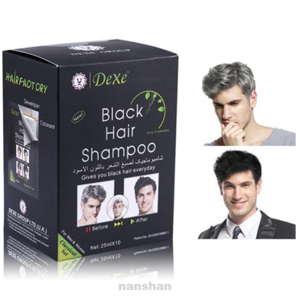 Black Hair Dye Salon Fashion Unisex Natural Strong Hold Grey Removal