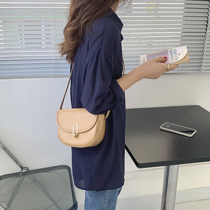 Túi đeo chéo IELGY màu trơn thời trang cho nữ