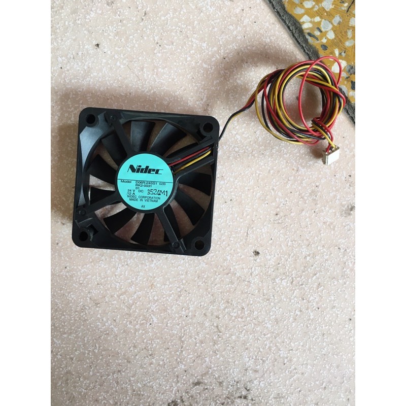 Quạt tản nhiệt bóc máy vuông 6.5cm 24v