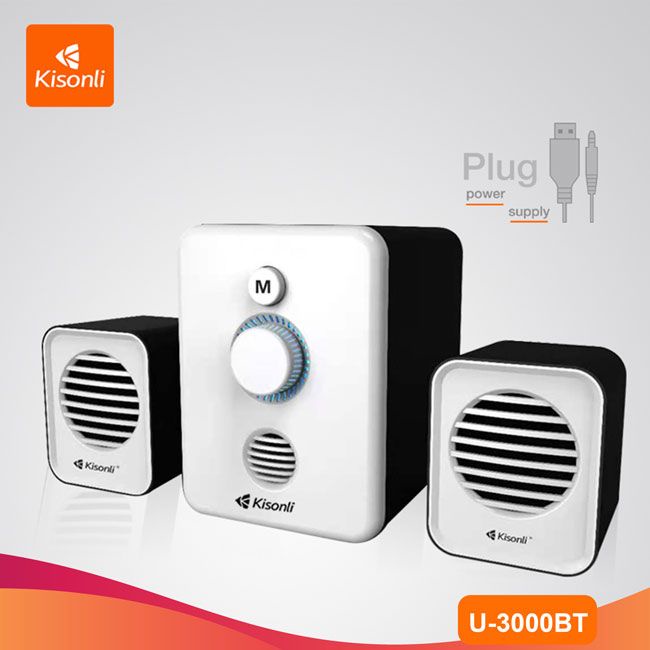 Loa vi tính 2.1 Kisonli U-3000BT hỗ trợ kết không dây bluetooth (nhiều màu) Nhất Tín Computer