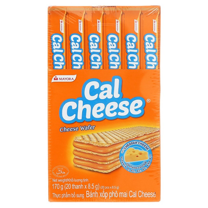 Bánh xốp Cal Cheese nhân kem phô mai 170g